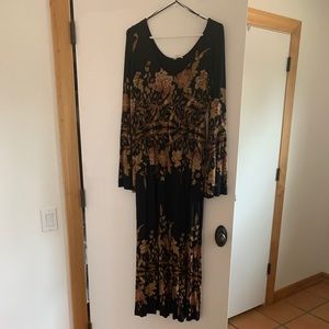 Free people boho floral dress maxi